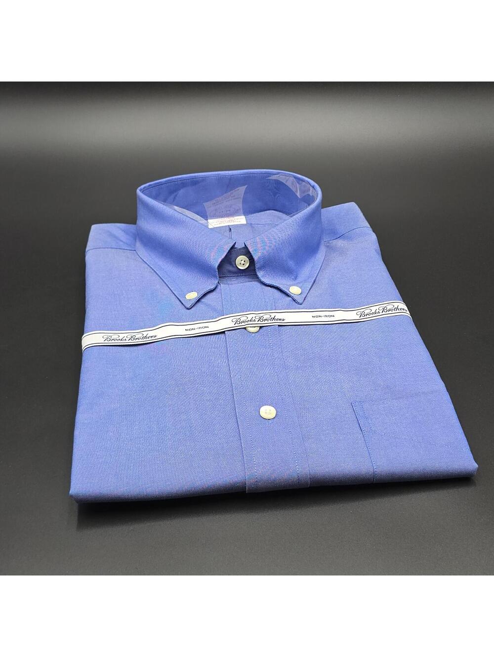Men's Brooks Brothers New Traditional Fit Blue Button-Down Shirt 17-34